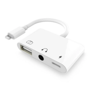 Northcity 3'ü 1 Arada Lightning Kulaklık + USB Kamera Okuyucu OTG - iPhone iPad için Hızlı Dosya Aktarım