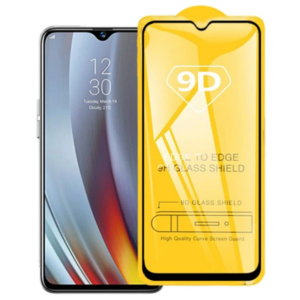 Northcity OPPO Realme 5 Pro 9D Full Glue Kavisli Cam Ekran Koruyucu - Darbeye Dayanıklı 8-9H Temperli Cam
