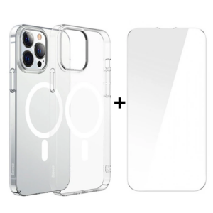Northcity iPhone 13 Pro Max 6.7 Magsafe Silikon Kılıf & Kırılmaz Cam Set - Mıknatıslı Tam Koruma
