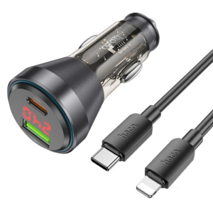 Northcity PD48W Araç Tipi Çift Çıkışlı Hızlı Şarj Cihazı + Type-C iPhone Kablo