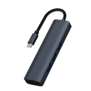 Northcity 5 in 1 Type-C Hub - USB + Type-C + Ethernet 67W Pas-Through Güm