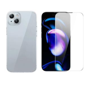 Northcity iPhone 15 Kılıf & Kamera Koruyucu Seti – Schott Serisi Şeffaf Silikon
