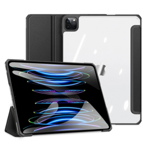 Northcity iPad Pro 12.9 Copa Series Uyku Modlu Kılıf - Şeffaf PC & PU Deri, Apple Pencil Şarjlı Stand