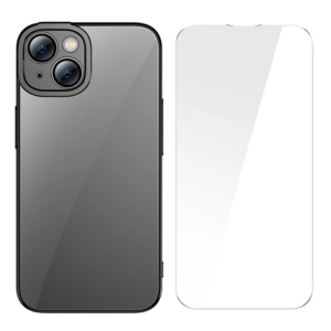 Northcity Baseus Glitter iPhone 14 6.1 Silikon Kılıf + Cam Ekran Koruyucu Set - Antimikrobiyal ve Darbeye Dayanıklı