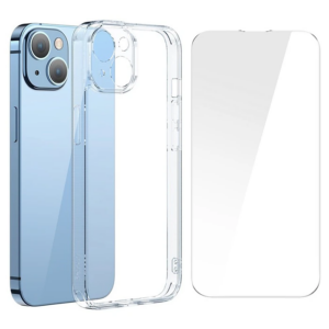 Northcity iPhone 14 Cam Kılıf & Ekran Koruyucu Seti – 2 Kat Darbe Dayanımlı Seramik Cam