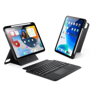 Northcity iPad 10 (2022) DK Series Kablosuz Bluetooth Klavye ve Touchpad Kılıf - Siyah