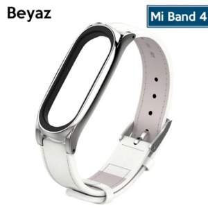 Northcity Xiaomi Mi Band 4/5 PU Deri Kayış – Premium Silikon Geçmez, Terlemez