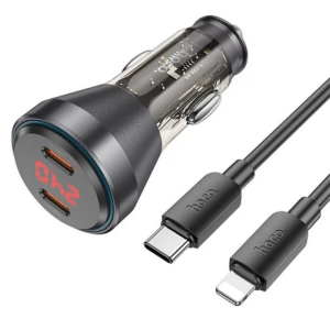 Northcity Araç Şarjı 60W PD - 2 Type-C Çıkışlı Çift Cihaz Hızlı Şarj
