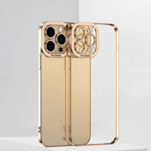 Northcity iPhone 12 Pro Kılıf Renkli Kenar Lazer Çerçeveli Silikon - Sararma Yapmaz Kamera Koruyucu