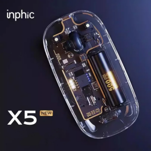 Northcity Şarjlı Sessiz Kablosuz Fare 1600 DPI 2.4G Transparan Mouse