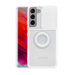 Northcity Galaxy S21 Plus / S30 Plus Kılıf – Sürgülü Lens Korumalı, Yüzük Standlı Silikon