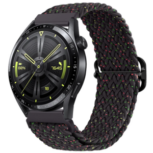 Northcity 22 mm Japon Toka Elastik Saat Kayışı Kordonu Gear S3 Watch 4 Gt2 GT2E 46 mm - Esnek Dayanımlı Ayarlanabilik Kordon (5775)