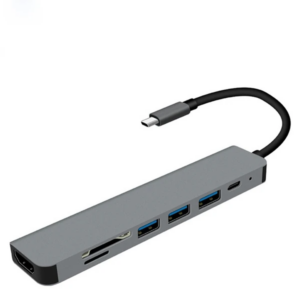 Northcity 7in1 USB 3.1 Type-C HUB - 4K HDMI, 3 USB, SD/TF Kart Okuyucu, Alüminyum