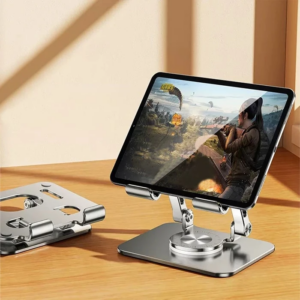 Northcity Katlanabilir Alüminyum Tablet Telefon Tutucu Standı - Boyun Ağrısını Önleyen 360° Dönebilir Model