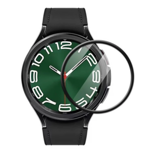 Northcity Ally Samsung Galaxy Watch 6 Classic 47 mm Premium PMMA Cam Koruyucu - Çizilmeye Karşı 3D Tam Ekran Kılıf