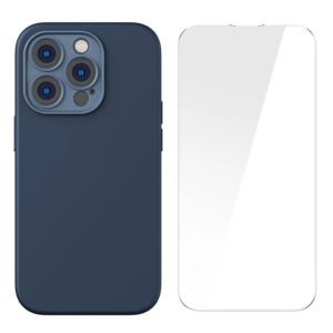 Northcity iPhone 14 Pro 6.1 Magsafe Silikon Kılıf + Cam Ekran Koruyucu Set - Darbeye Dayanıklı Full Koruma