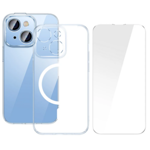 Northcity iPhone 14 6.1 MagSafe Silikon Kılıf & Kırılmaz Cam Set – Mıknatıslı Şarj Uyumlu
