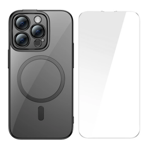 Northcity iPhone 14 Pro Max 6.7" Magsafe Silikon Kılıf & Cam Ekran Koruyucu Seti - Antimikrobiyal Parmak İzisiz