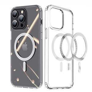 Northcy iPhone 15 Pro Magsafe Manyetik Silikon Kılıf - Sararmaz Şeffaf Kılıf & Hızlı Kablosuz Şarj