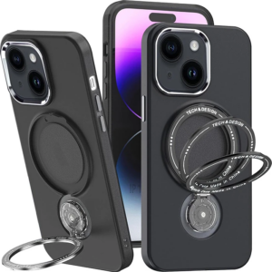 Northcity iPhone 15 Plus MagSafe Silikon Kılıf – Manyetik Şarj & Standlı Koruma