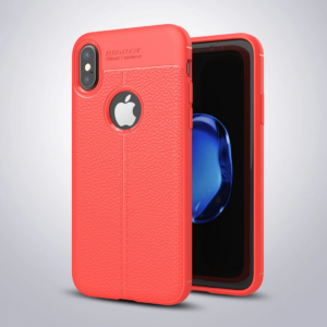 Northcity iPhone X XS Litchi Tam Koruma Soft Silikon Kılıf - 5775 Model