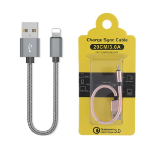 Northcity iPhone 3.0A Hızlı Şarj USB Kablo 20cm - Ally (5775)