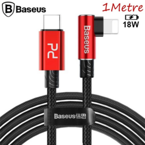 Northcity Baseus MVP Dirsek Tipi Type-C to iPhone PD 18W Hızlı Şarj Kablosu 1m - iPhone Şarj ve Veri Transferi