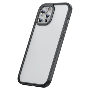 Northcity iPhone 12 Pro Max Kamera Lens Koruyuculu Frame Kılıf - Şarjı Engellemeyen Darbeye Dayanıklı Şeffaf Kılıf
