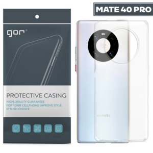 Northcity Huawei Mate 40 Pro Şeffaf Kamera Korumalı Silikon Kılıf - Darbeye Dayanıklı