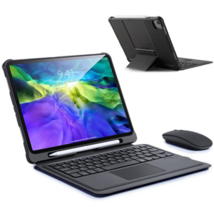 Northcity iPad 11 Pro & Air 10.9 Bluetooth’lu Klavyeli Kılıf – 100 Saat Pil, Touchpad, Manyetik Stand