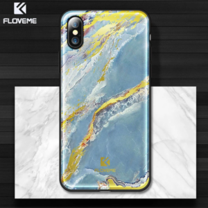 Northcity iPhone X/Xs Mermer Desenli Premium Silikon Kılıf - Şık, Hafif ve Çizilmeye Karşı Koruma