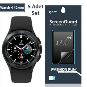 Northcity Galaxy Watch 4 42mm Darbe Emici Ekran Koruyucu 5'li Set - Çizilme ve Darbe Koruması