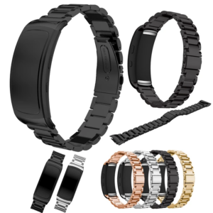 Northcity Ally Gear Fit 2 Sm-R360 Paslanmaz Çelik 3 Bakla Kayış Kordon - Dayanıklı ve Şık Saat Kayışı