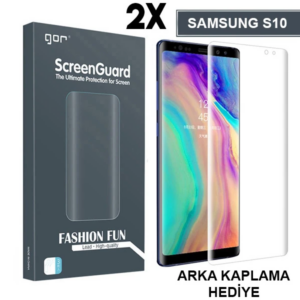 Northcity Gor Sm Galaxy S10 3D Kavisli Darbe Emici Full Ekran Koruyucu 2 Adet Set