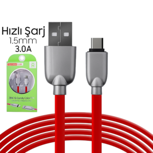 Northcity USB Type-C Zinc Alloy Dayanıklı 3.0A 1.5mm Kablo - Hızlı Şarj ve Uzun Ömür
