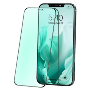 Northcity iPhone 12 Pro Max Mavi-Yeşil Işık Filtreli Göz Koruyucu Full Cam Ekran Koruyucu - Anti Blue Light 9H