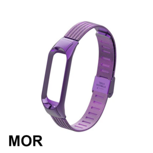 Northcity Xiaomi Mi Band 3 Çelik Toka Kayış Kordon - Lüx 5775 Akıllı Saat Aksesuarı