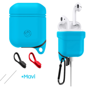 Northcity Apple Airpods Premium Silikon Kılıf Anahtarlıklı - 5775