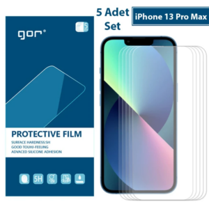 Northcity iPhone 13 Pro Max Darbe Emici Jel Ekran Koruyucu 5’li Set - Antishock Cam Film