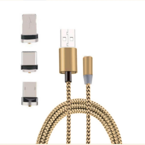Northcity Manyetik Şarj USB Kablosu - Type‑C & iPhone, Yuvarlak Başlık, 3A Hızlı Şarj (5775)