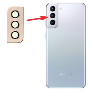 Northcity Galaxy S21 Plus G996 Metal Çerçeveli Kamera Lens Koruyucu Full Set – Çizilmez Ultra Darbe Emici Kamera Camı