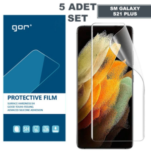 Northcity Galaxy S21+ Plus HD Darbe Emici Jelatin Ekran Koruyucu 5'li Set - Kabarcıksız ve Çizilmeye Dayanıklı