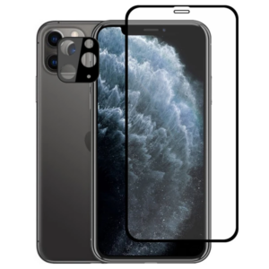 Northcity iPhone 11 Pro 2in1 Full Glue Kamera Lens & Ekran Koruyucu Cam Set - Çizilmeye Karşı 5 Katman Dayanıklı