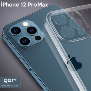 Northcity iPhone 12 Pro Max Kılıf 6.7" Şeffaf Kamera Korumalı - Darbeye Dayanıklı TPU Silikon