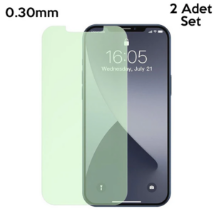 Northcity iPhone 12 Mini Mavi Işık Kırıcı 2’li Cam Ekran Koruyucu 0,30 mm