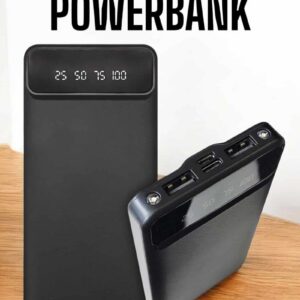 Northcity 20.000mAh LED Işıklı LCD Ekranlı USB Type-C Lightning Powerbank - Hızlı Şarj ve Acil Durum Işığı