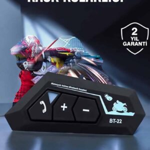 Northcity BT22 Bluetooth Motosiklet Kulaklığı Su Geçirmez Intercom - BT22