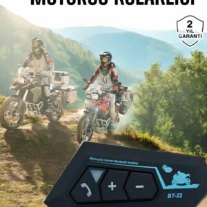Northcity BT22 Kask Bluetooth Kulaklık 5.0 - Motosiklet İçin İnterkom ve Ses Çözümü