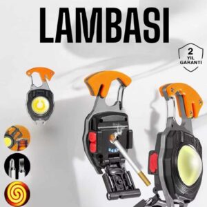 Northcity El Feneri Acil Işık Seti Tornavida Düdük Kapak Açma Kamp Lambası - Çok İşlevli Anahtarlık Feneri