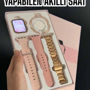 Northcity Akıllı Saat Bluetooth Bağlantılı Aksesuar Hediyeli GPS Takibi - Sağlık ve Spor Modları